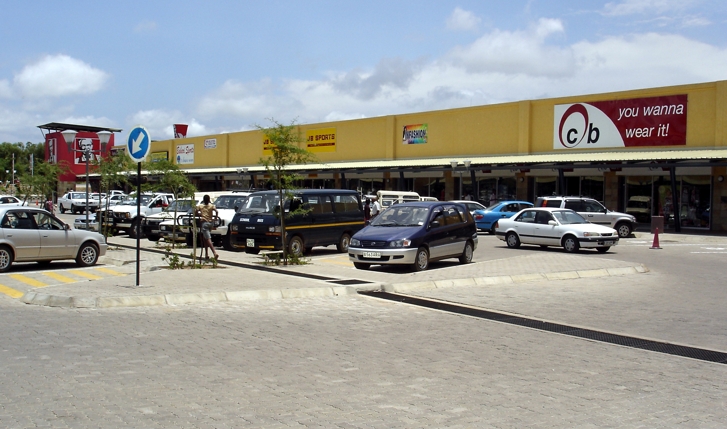 Modern shopping center in Molepolole